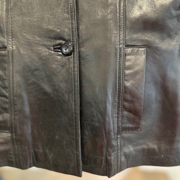Women's SWANN So Very Soft Black Leather Jacket - Size M - Picture 10 of 12